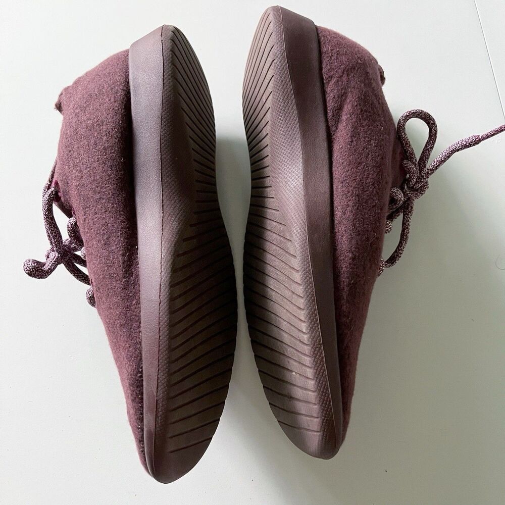 Allbirds Shoes Womens 9 Maroon Wool Runner Soft Merino Wool Sneaker Comfort Casu - Picture 6 of 12